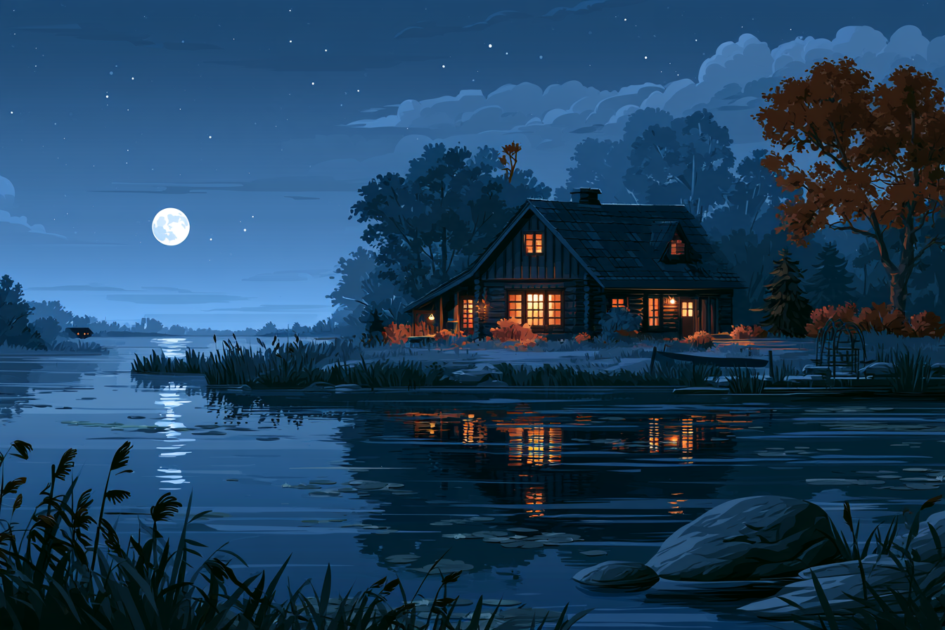 Cottage by the water
