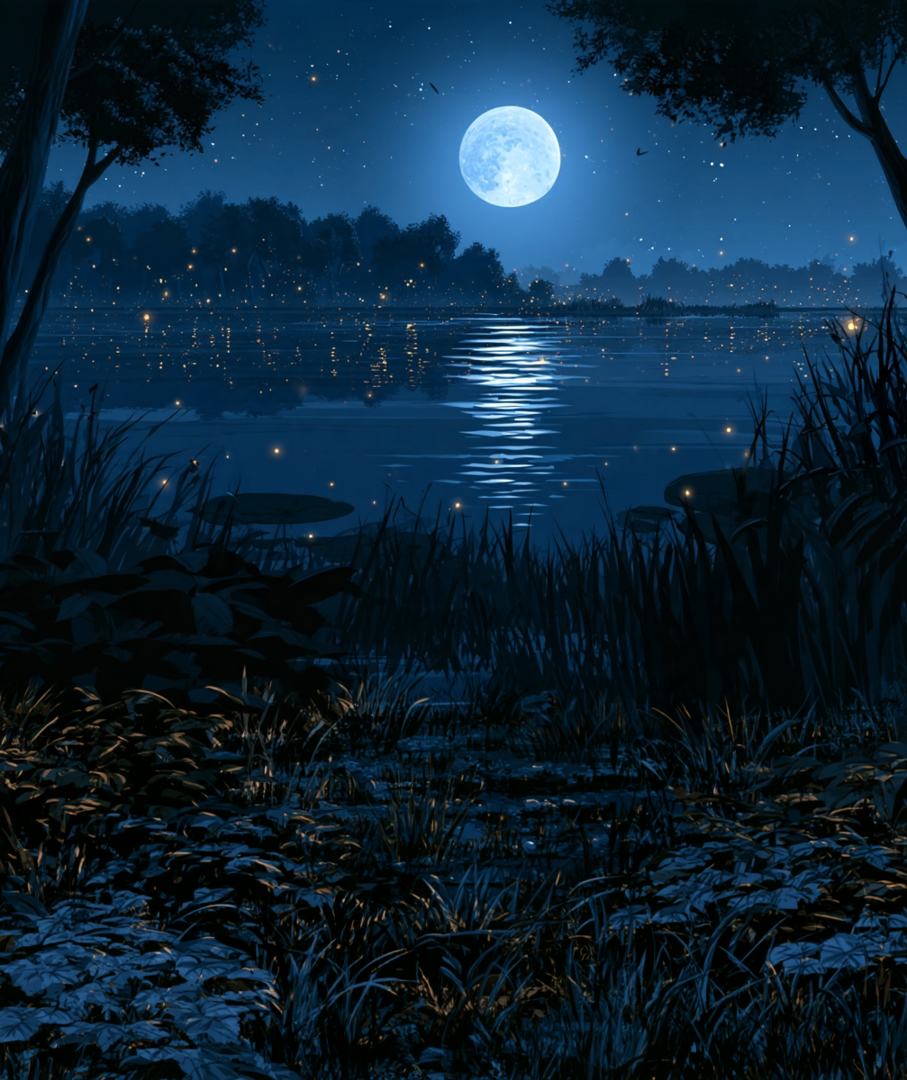 Fireflies on the bayou